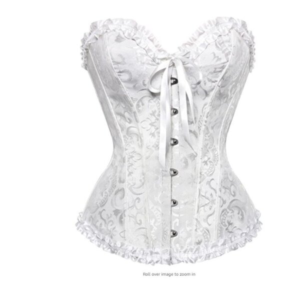 Corsets Lace Up Busiter body sharper Women's Lingerie Color White - Picture 1 of 3